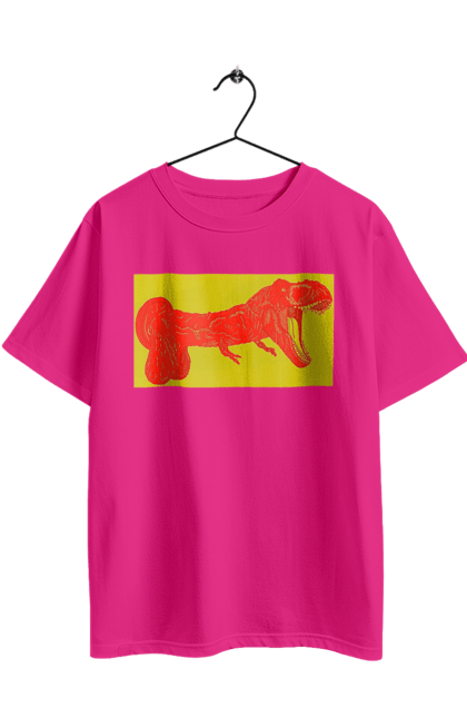 Футболка оверсайз з принтом "Член Динозавр". Динозавр, писюн, член. 2070702