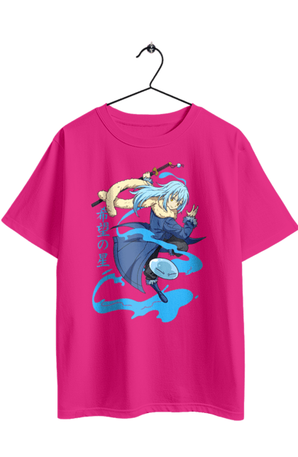 Футболка оверсайз з принтом "Regarding Reincarnated to Slime". Reincarnated to slime, rimuru tempest, аніме, манга, новела, рімуру, рімуру темпест, слайм. 2070702