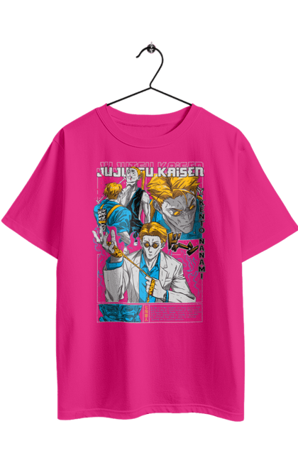 Oversized t-shirt with prints Jujutsu Kaisen Nanami. Anime, dark fantasy, jujutsu kaisen, magic battle, manga, mystic, nanami, nanami kento. 2070702