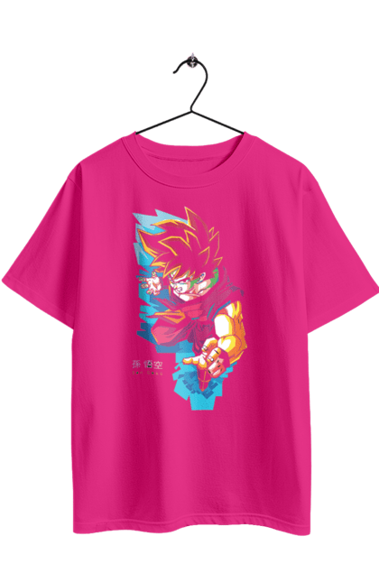 Футболка оверсайз з принтом "Перли дракона Сон Гоку". Dragon ball, manga, son goku, аніме, гоку, манга, перли дракона, сон гоку. 2070702