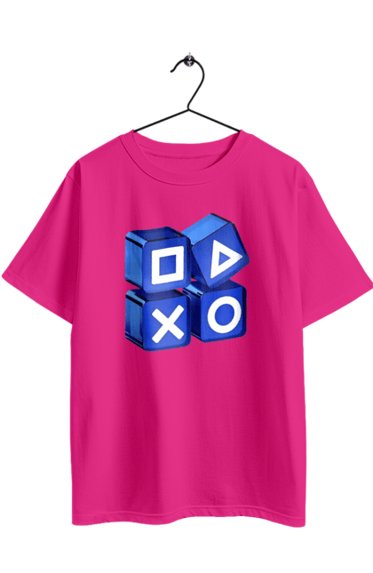 Футболка оверсайз з принтом "Геймпад". Playstation, sony, геймпад, гра, джостик. 2070702