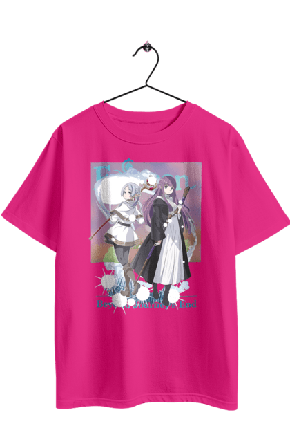 Футболка оверсайз з принтом "Фрірен, провожаюча в останній путь". Anime, fern, manga, аніме, героїня, ельф, маг, манга, ферн, фрірен. 2070702