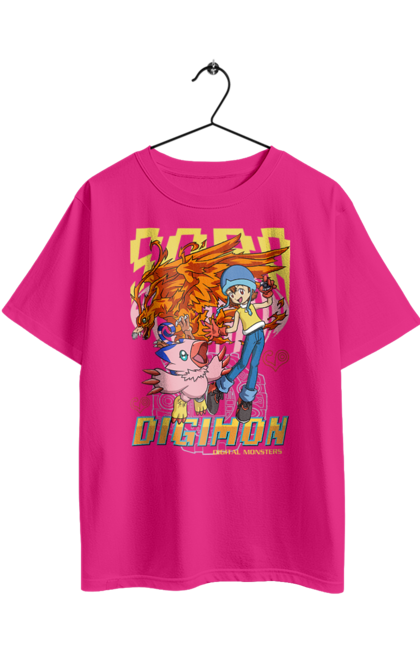 Футболка оверсайз з принтом "Digimon Сора Такеноучі". Bandai, digimon, digital monsters, sora takenouchi, аніме, віртуальні вихованці, манга, медіафраншиза, сора такеноучі. 2070702