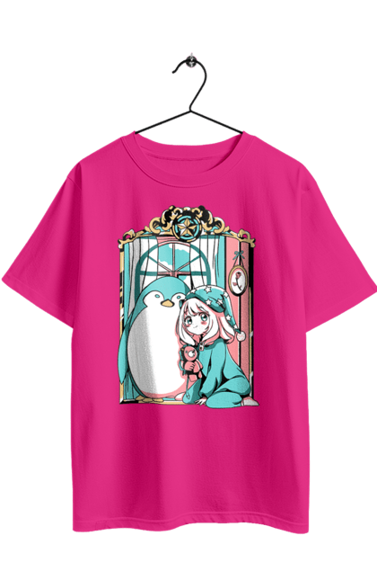 Футболка оверсайз з принтом "Сім'я шпигуна Аня". Spy x family, аниме, аня, йор, лойд, манга, сім я шпигуна. 2070702