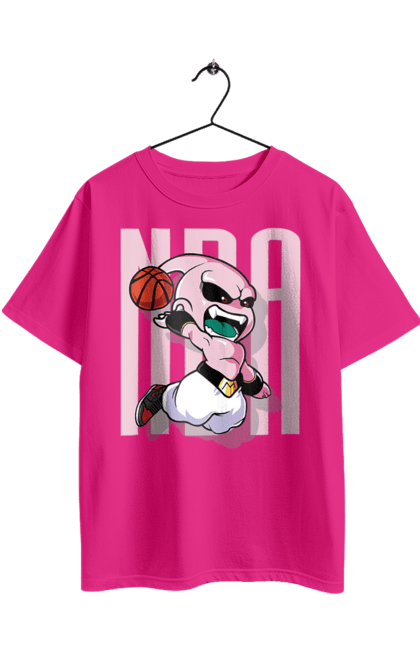 Oversized t-shirt with prints Dragon Ball Majin Buu. Anime, antagonist, dragon ball, majin buu, manga, tv series. 2070702