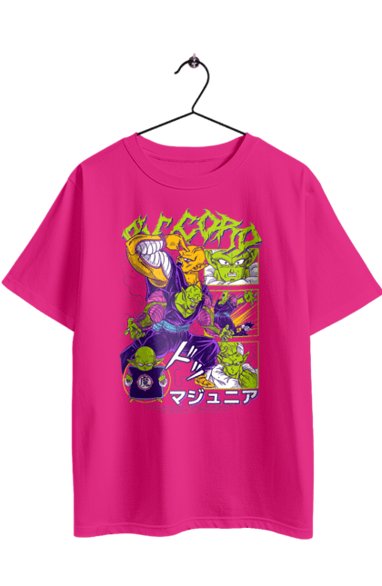 Oversized t-shirt with prints Dragon Ball Piccolo Daimao. Anime, dragon ball, goku, manga, piccolo, piccolo daimao, tv series, vegeta. 2070702