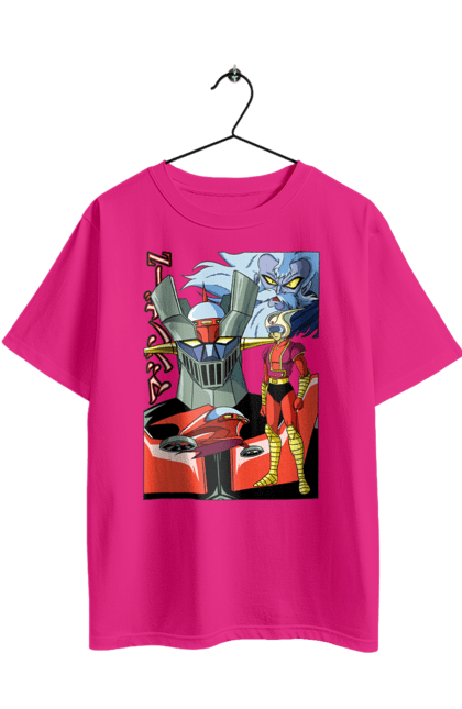 Футболка оверсайз з принтом "Mazinger Z Грендайзер". Goldorak, goldrake, grendizer, mazinger z, mecha, аніме, грендайзер, манга, меха, роботи. 2070702