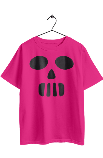 Футболка оверсайз з принтом "Гарбузове обличчя на Хелловін". 31 жовтня, halloween, гарбуз, гелловін, жовтень, капощі, ласощі, лякати, свято, хелловін. 2070702