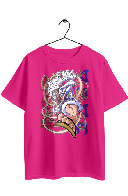 Футболка оверсайз з принтом "Ван Піс Луффі". Luffy, one piece, аніме, ван піс, великий куш, луффі, манга, монки де луффі, пірати. 2070702