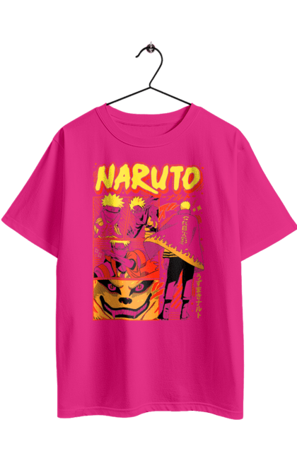 Oversized t-shirt with prints Naruto. Anime, character, manga, naruto, ninja, tv series. 2070702