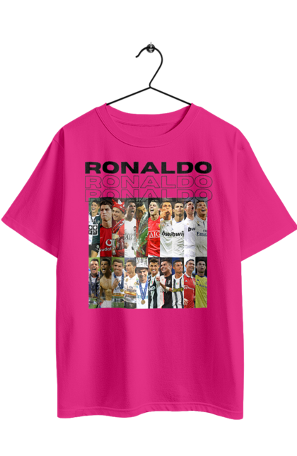 Футболка оверсайз з принтом "Кріштіану Роналду". Cristiano ronaldo, капітан, кріштіану роналду, нападник, спорт, спортсмен, футбол, футболіст. 2070702