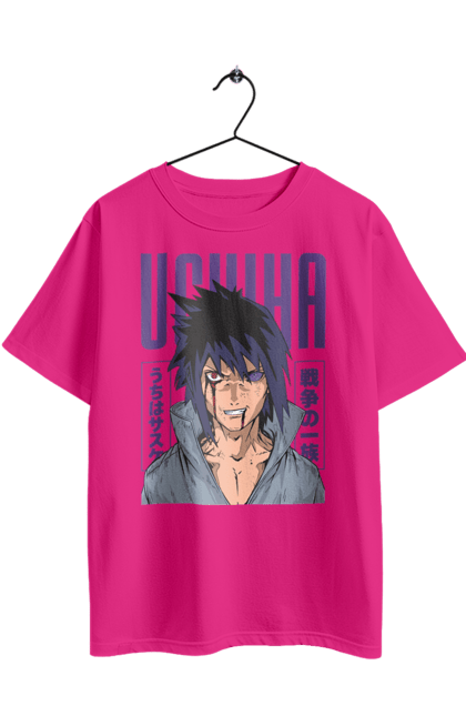 Футболка оверсайз з принтом "Наруто Саске Учіха". Naruto, sasuke, sasuke uchiha, аніме, команда 7, команда номер 7, манга, наруто, саске, саске учіха. 2070702