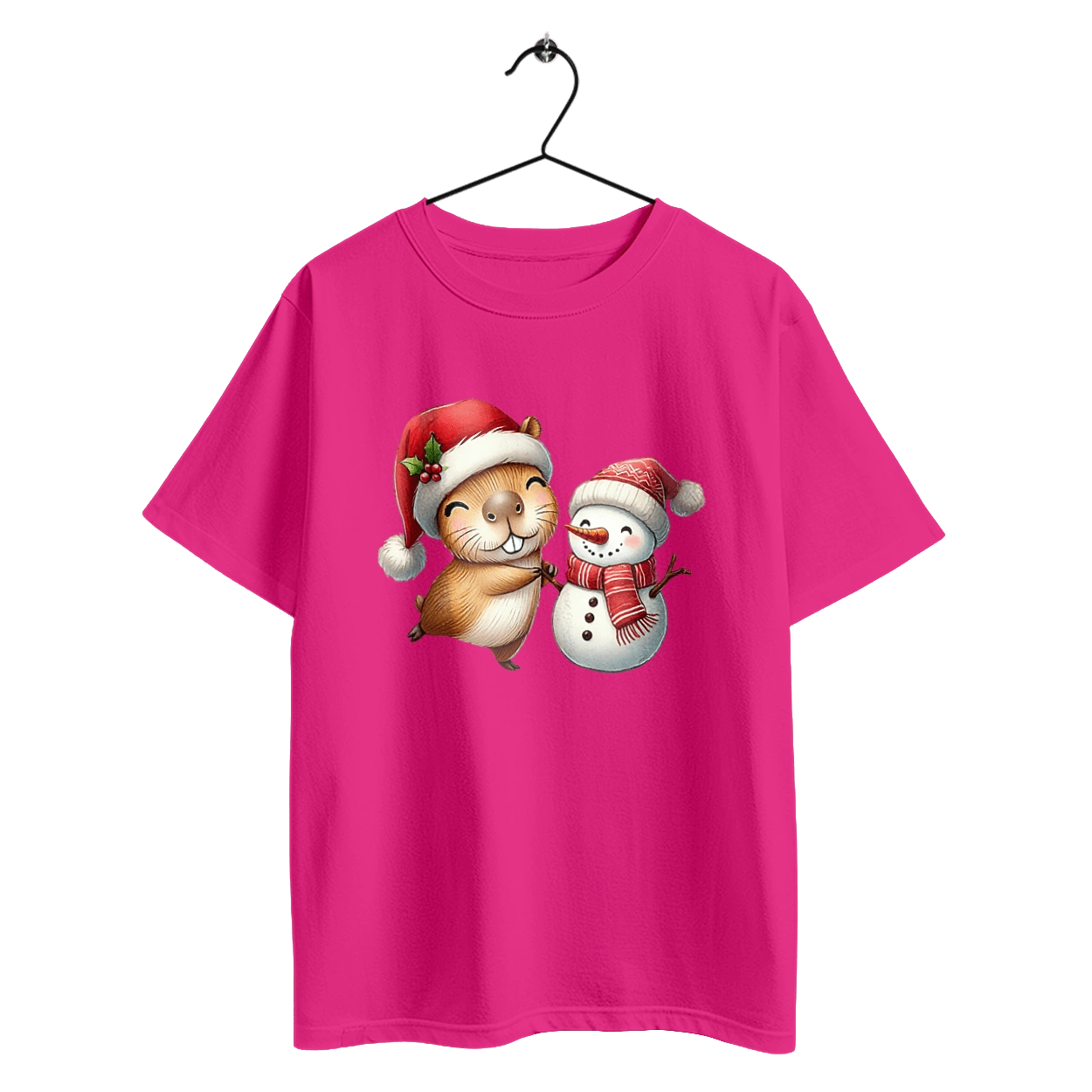 Капибара и снеговик