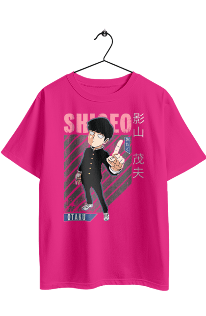 Футболка оверсайз з принтом "Mob Psycho 100". Anime, manga, mob psycho 100, shigeo kageyama, аніме, манга, моб, моб-вар ят 100, сігео кагеяма, шіґео каґеяма. 2070702