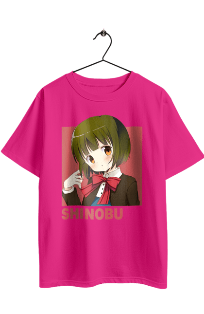 Футболка оверсайз з принтом "Золота мозаїка Шинобу Омія". Anime, kiniro mosaic, kinmoza, manga, shinobu omiya, аніме, золота мозаїка, манга, шинобу, шинобу омія. 2070702