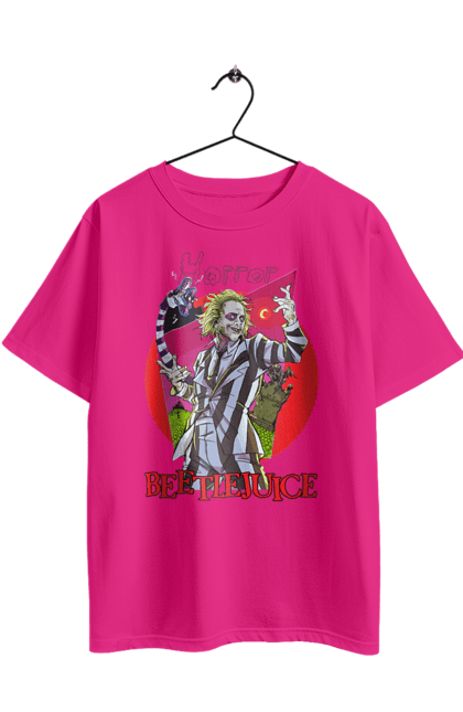 Oversized t-shirt with prints Beetlejuice. Beetlejuice, comedy, ghost, horror, movie, tim burton, warner bros. 2070702