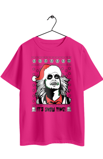Oversized t-shirt with prints Beetlejuice. Beetlejuice, comedy, ghost, horror, movie, tim burton, warner bros. 2070702