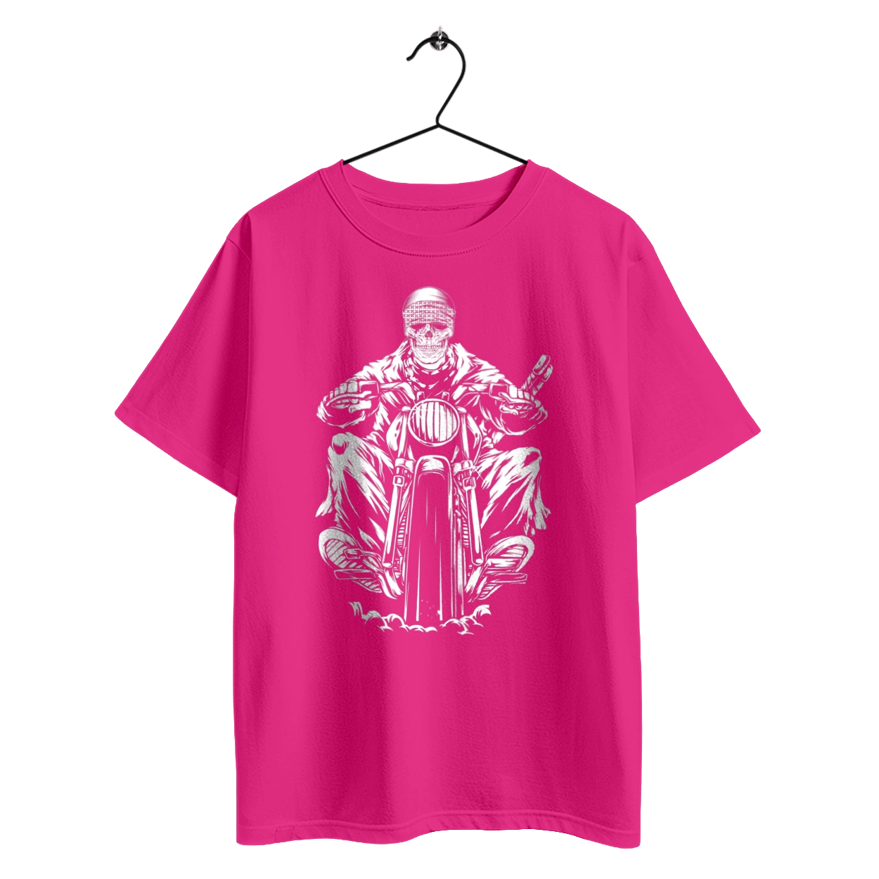 Skull on a motorcycle