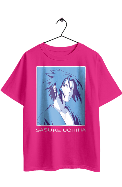 Футболка оверсайз з принтом "Наруто Саске Учіха". Naruto, sasuke, sasuke uchiha, аніме, команда 7, команда номер 7, манга, наруто, саске, саске учіха. 2070702