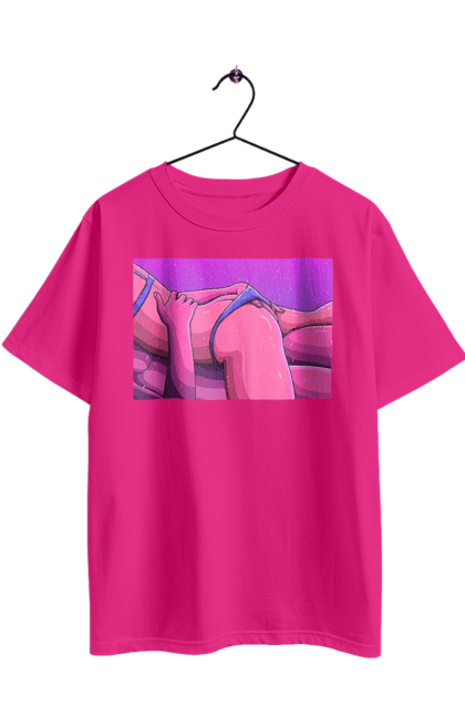 Футболка оверсайз з принтом "Зняття Трусиків З Дівчини". Гола, тіла, труси. 2070702