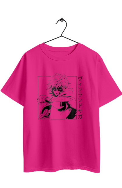 Футболка оверсайз з принтом "Сага про Вінланд Торфінн". Anime, manga, thorfinn, vinland saga, аніме, манга, сага про вінланд, торфінн. 2070702