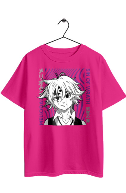 Oversized t-shirt with prints Seven Deadly Sins Meliodas. Anime, dragon sin, manga, meliodas, seven deadly sins. 2070702