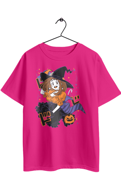 Футболка оверсайз з принтом "Моя академія героїв Урарака". My hero academia, ochako, uraraka, uraraka ochako, академія юей, аніме, манга, моя геройська академія, очако урарака, урарака. 2070702