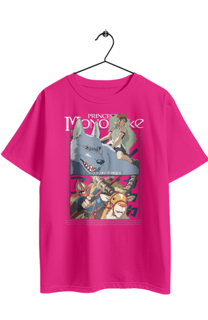 Футболка оверсайз з принтом "Принцеса Мононоке". Ghibli, princess mononoke, аніме, гіблі, пригоди, студія гіблі, фентезі, хаяо міядзакі. 2070702