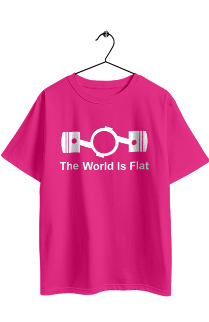 Oversized t-shirt with prints World Flat Wh. Auto, cars, detail. 2070702
