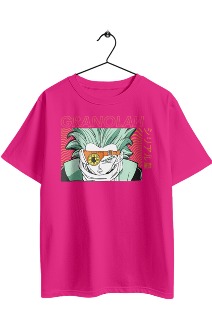 Футболка оверсайз з принтом "Перли дракона Гранола". Anime, dragon ball, goku, granolah, manga, vegeta, аніме, гранола, манга, перли дракона. 2070702