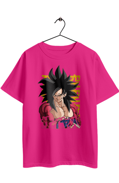 Oversized t-shirt with prints Dragon Ball Son Goku. Anime, dragon ball, goku, manga, son goku, tv series. 2070702
