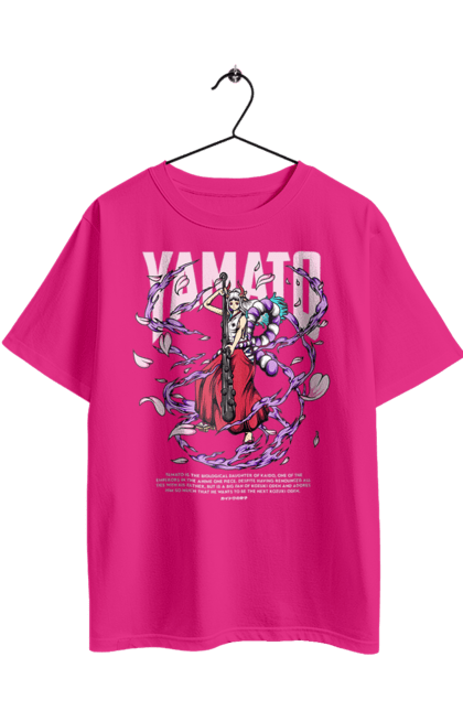 Футболка оверсайз з принтом "Ван Піс Ямато". One piece, straw hat pirates, yamato, аніме, ван піс, великий куш, манга, пірати, ямато. 2070702