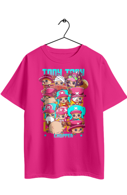 Футболка оверсайз з принтом "Ван Піс Тоні Тоні Чоппер". One piece, аніме, ван пис, манга, пригоди, ранобе, серіал, тоні тоні чоппер, фентезі. 2070702
