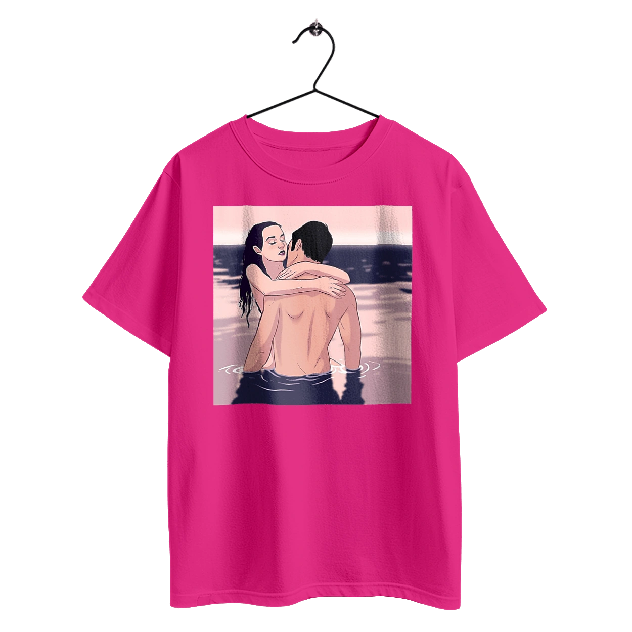 Парочка Обнімається В Річці