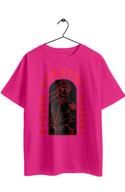 Футболка оверсайз з принтом "Наруто". Naruto, аніме, манга, наруто, ніндзя, персонаж, серіал. 2070702