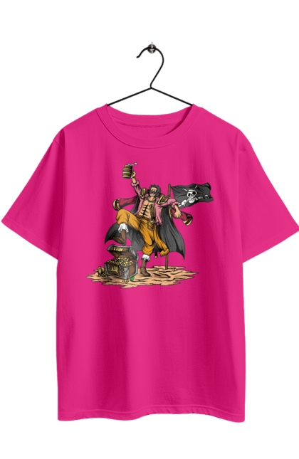 Футболка оверсайз з принтом "Ван Піс Голь Д. Роджер". Gol d. roger, gold roger, one piece, аніме, ван пис, ван піс, голь д. роджер, золотий роджер, манга. 2070702