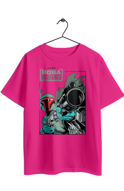 Oversized t-shirt with prints Boba Fett. Bob fett, boba fett, clone, head hunter, star wars. 2070702