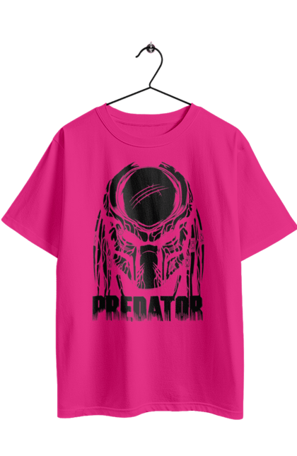 Футболка оверсайз з принтом "Хижак". Predator, бойовик, інопланетянин, кіно, прибулець, фільм. 2070702