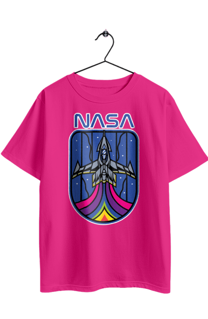 Футболка оверсайз з принтом "NASA". Nasa, авіація, астронавтика, дослідження, космонавтика, космос, наука, ракета, сша, технології. 2070702