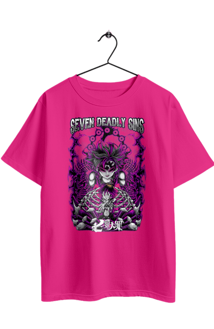 Oversized t-shirt with prints Seven Deadly Sins Meliodas. Anime, dragon sin, manga, meliodas, seven deadly sins. 2070702