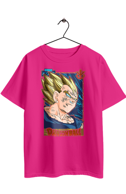 Футболка оверсайз з принтом "Перли дракона Вегета". Anime, dragon ball, goku, majin vegeta, manga, vegeta, аніме, вегета, манга, перли дракона. 2070702