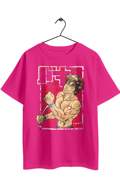 Футболка оверсайз з принтом "Боєць Баки". Anime, hanma baki, manga, аніме, боєць баки, бойові мистецтва, манга, серіал. 2070702