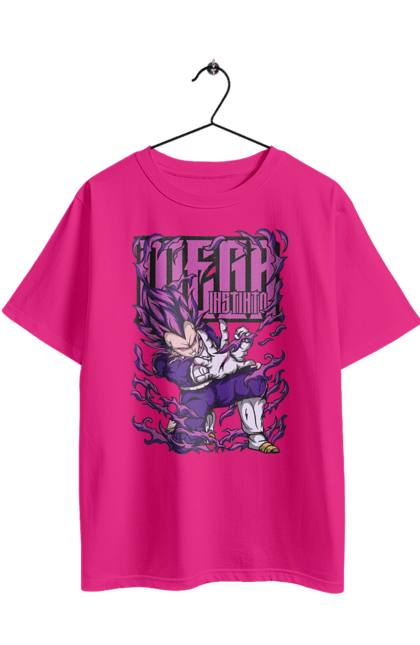 Футболка оверсайз з принтом "Перли дракона Вегета". Anime, dragon ball, goku, manga, vegeta, аніме, вегета, гоку, манга, перли дракона. 2070702