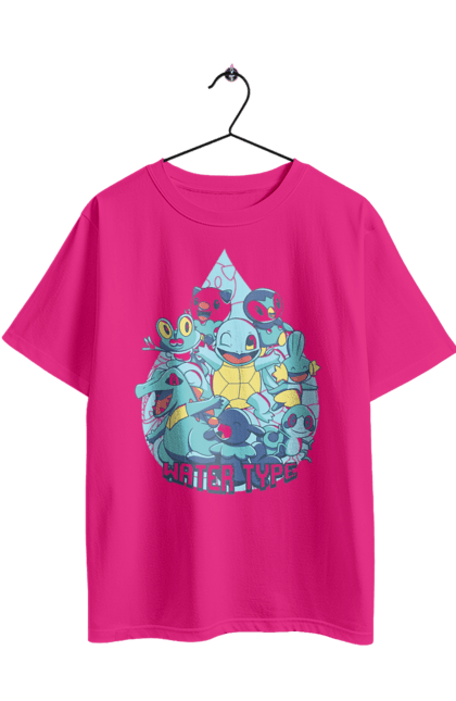 Футболка оверсайз з принтом "Покемон Сквіртл". Nintendo, pokémon go, squirtle, аніме, ігри, покемон, сквіртл. 2070702