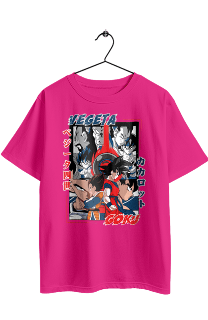 Футболка оверсайз з принтом "Перли дракона". Anime, dragon ball, goku, manga, vegeta, аніме, вегета, гоку, манга, перли дракона. 2070702