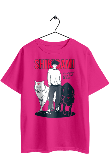 Футболка оверсайз з принтом "Магічна битва Мегумі". Anime, fushiguro, fushiguro megumi, jujutsu kaisen, manga, megumi, аніме, магічна битва, манга, мегумі. 2070702