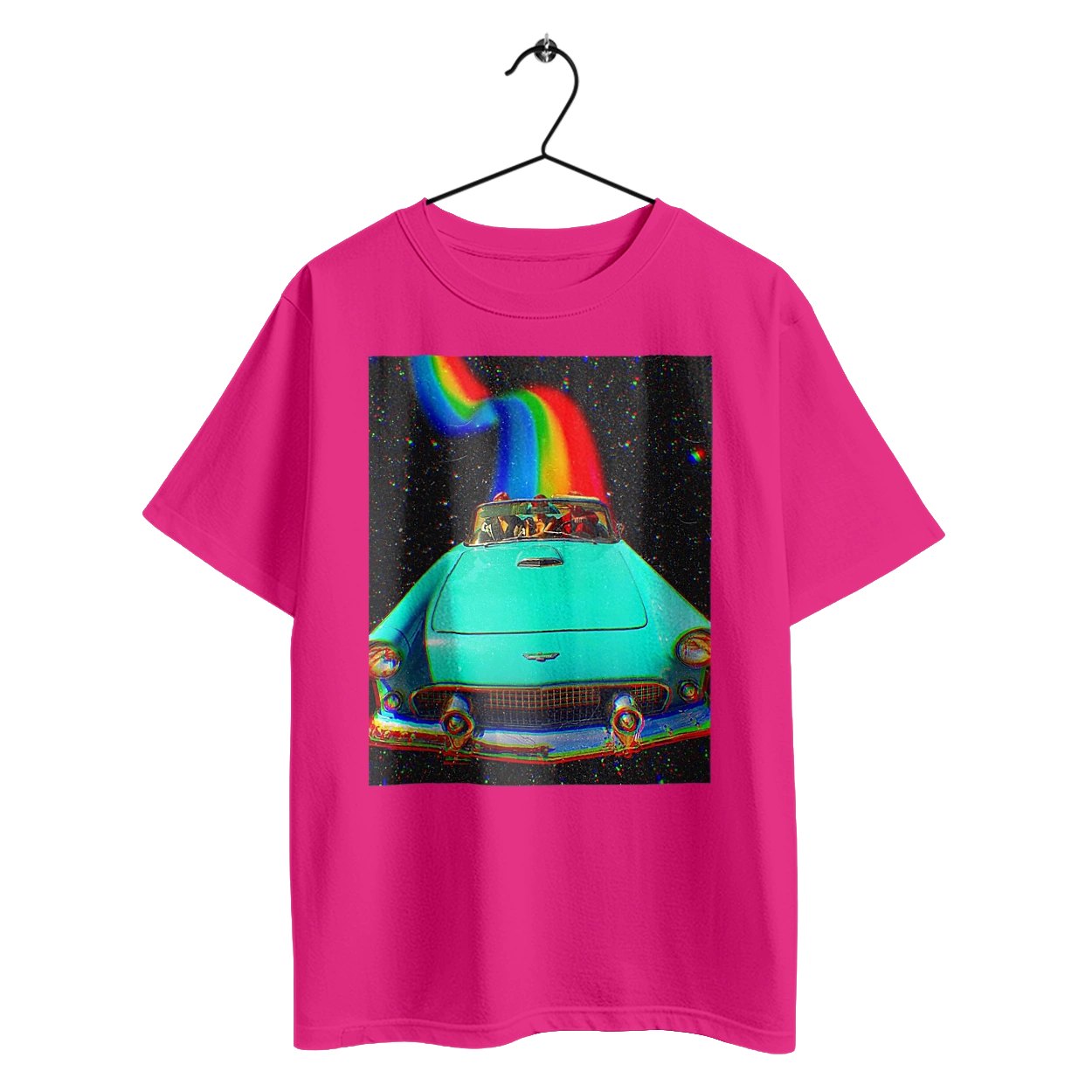 Picture, a car in space