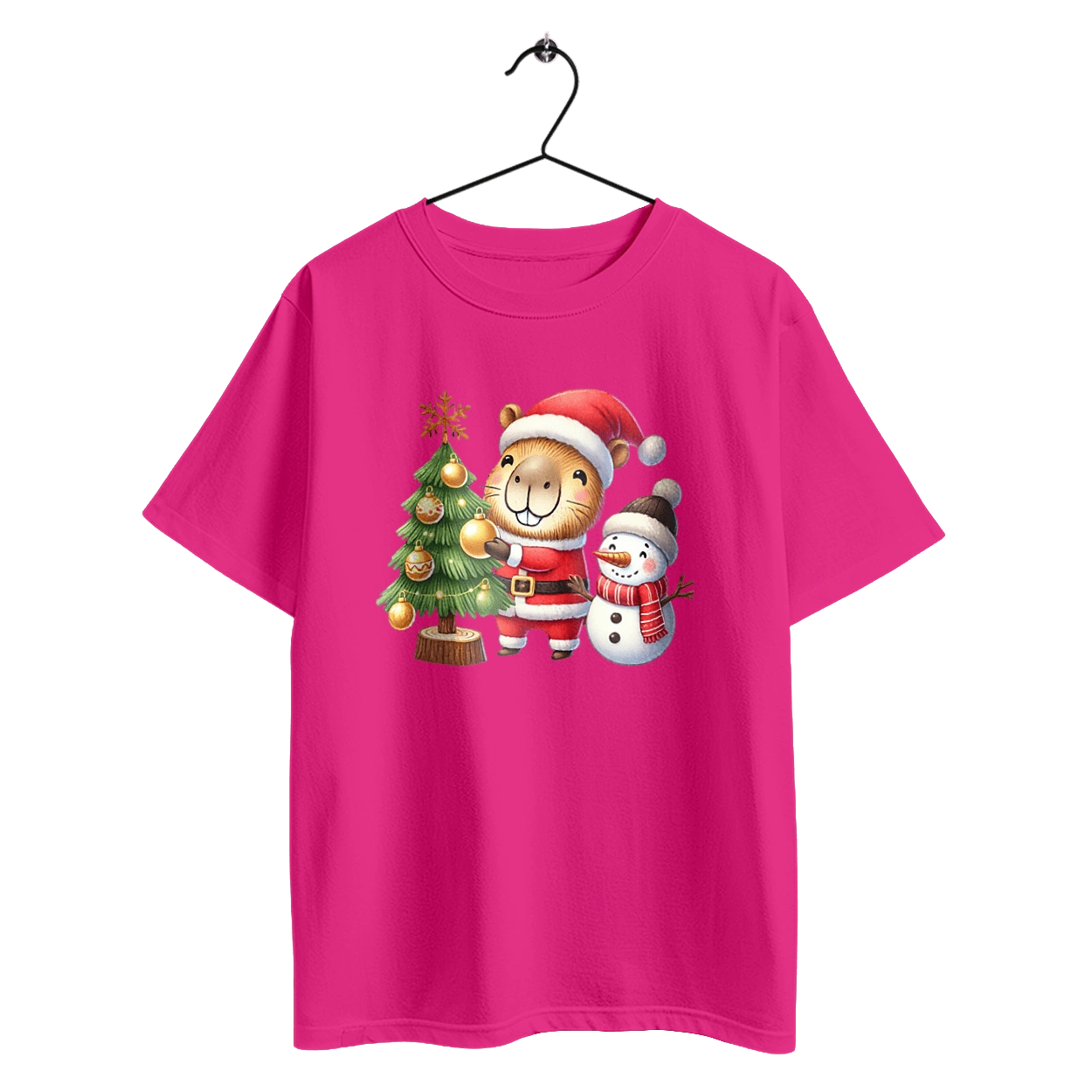 Christmas Capybara with a Tree