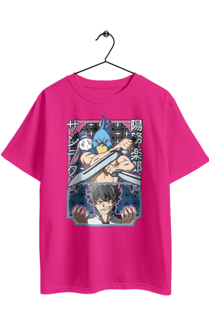 Футболка оверсайз з принтом "Рубіж Шангрі Ла". Anime, emul, manga, shangri la frontier, shangri-la frontier, аніме, емуль, кролик, манга, рубіж шангрі ла. 2070702