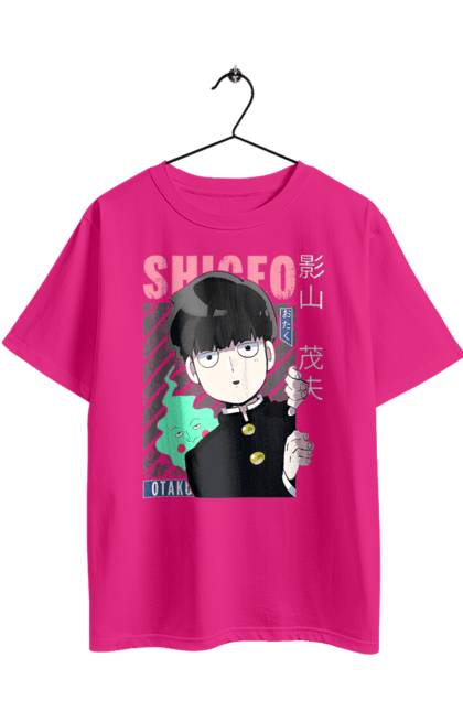 Футболка оверсайз з принтом "Mob Psycho 100". Anime, manga, mob psycho 100, shigeo kageyama, аніме, манга, моб, моб-вар ят 100, сігео кагеяма, шіґео каґеяма. 2070702